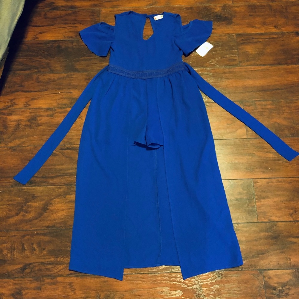 New Short Dress With Long Overlay